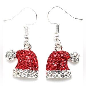 NWT Santa Hat Dangle Fashion Earrings
